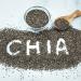 This image shows a cluster of chia seeds that spell out the word 'Chia'. This image shows a cluster of chia seeds that spell out the word 'Chia'.