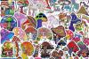 Sticker: Mushroom, 100 Designs collage 4x6