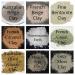 Collage of Colourful Clays 1