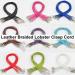 Cord: Leather Braided Lobster Clasp Bracelet