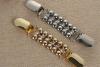  Tallit Clips, Jewelled Gold or Silver Colour