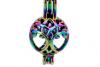 Judaica: Necklace Tree of Life Rainbow close