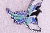  Enamel Blue Peace Pigeon 4x6