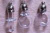 Bottle: Perfume Rice Vials with Metal Screw On Pendant Caps