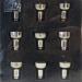 Judaica: Candle Cups, Set of 9 Set of 9 Stainless Steel Drip Cups