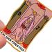 closeup of tarot sticker of the high priestess