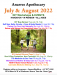 Workshop Schedule July August