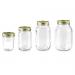 An assortment of canning jar sizes