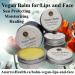 A variety of vegan sun lips face formats