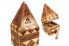 Incense: Burner Wood Inlay Pyramid