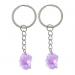 Key Ring: Rough Amethyst on a chain