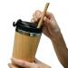 bamboo straw in a reusable bottle