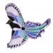 Pin: Enamel Blue Peace Pigeon front