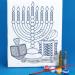 Judaica: Kids Canvas Chanukah Art Kit