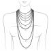 Jewellery: Necklace Chain, Sterling Silver Non-Kinking lengths