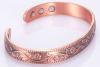 Bracelet: Copper Magnetic Therapeutic, Floral Pattern