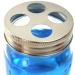 Jar: Mason Jar Top for Tooth Brushes, Stainless Steel blue