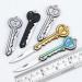 Keyring: Stainless Steel Folding Pen Knife