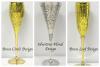 Judaica: Kiddush Cup, Brass or Silvertone Flute, 9"