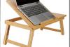 Desk: Bamboo Adjustable Cooling Laptop Desk with Drawer 4x6