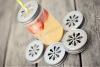 Lid: Daisy Cut Mason Jar for Straws lemonade