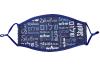 Mask: Cotton Washable Chanukah Syles shalom blue