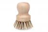 Brush: Wood, Round Pot, Handcrafted Natural Vegan Bristle