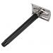 Razor Stainless Steel Black Handled with Blade