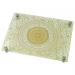 Judaica: Tempered Glass Challah Board with Metal Legs