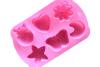 Mold: Soap & Baking, Silicone, 6 Small Shapes 4x6