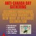 poster for anti Canada Day gathering