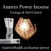 Hand holding glowing sphere with Anarres Power Incense