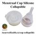 Menstrual Cup Silicone Collapsible