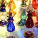 Many colours of Glass perfume vials