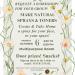 PRIVATE WORKSHOP flyer: Make Natural Sprays & Toners