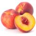 Three peaches, one open with stone to make Oil: Peach Kernel