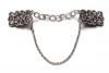 Judaica: Tallit Clip, Floral Chain Silver Colour