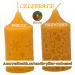 TWO candles pillar embossed POST