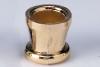 Judaica: Candle Cups, Set of 9 Brass-Plated with Screws