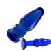 Wand: Glass Plug Cobalt Blue