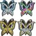 Patch: Fabric Embroidered Butterfly blue and yellow Patch: Fabric Embroidered Butterfly blue and yellow