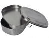Container: Lunch, Stainless Steel, 2 Layer Sm & Lg Container: Lunch, Stainless Steel, 2 Layer Sm & Lg
