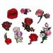 various floral embroidered iron on patches various floral embroidered iron on patches