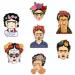 Enamel Pins depicting Mexican artist Frida Kahlo