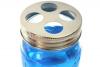 Jar: Mason Jar Top for Tooth Brushes, Stainless Steel blue