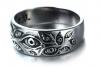 Ring: Stainless Steel Evil Eye Protection 4x6
