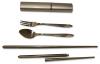 Cutlery: Stainless Steel Portable Set silver