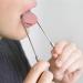 Tongue Cleaner: Stainless Steel in use