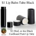 Kip balm or deodorant cardboard push up tubes