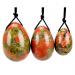 Yoni Egg set of 3: Stone Unakite, Drilled, for Pelvic Exercise